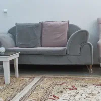 مبل طوسی و صورتی ۶نفره سالم