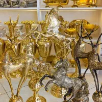 اسب برنجی قلم زنی صنایع دستی هندو پاکستان