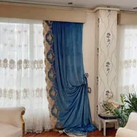 پرده مخمل در حد نو