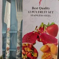 کارد و چنگال میوه خوری طرح دار