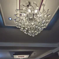 دو عدد لوستر کریستالی