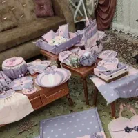 دوخت سرویس اشپزخانه با کیفیت ودوخت روتشکی وروبالشی|سفره، حوله، دستمال آشپزخانه|تاکستان, |دیوار