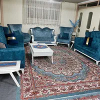 مبل نه نفره و دو عدد فرش نه متری و ست میز عسلی|مبلمان خانگی و میز عسلی|تهران, کوثر|دیوار