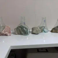 گلدان سنگ وشیشه|صنایع دستی و سایر لوازم تزئینی|قم, باسکول|دیوار