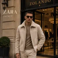 کاپشن زارا مردانه جیرخزدار وارداتی اروپا