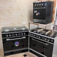اجاق گازپایه دار تک درب /صفحه مشکی طرح فر
