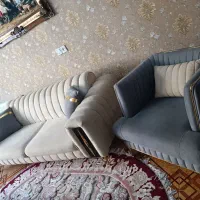 مبل راحتی مدل صدفی کم کار پارچه درجه یک