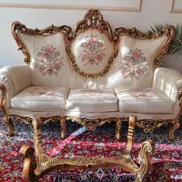 مبل اسلطنتی راحتی چوب راش ست میزعسلی درحدنو|مبلمان خانگی و میز عسلی|ملایر, |دیوار