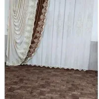پرده نو چهار ونیم متری سه متر وسی پنجره یک متر