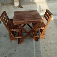 میز وصندلی چوب روس سنتی