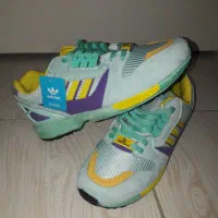 کتونی کفش ورزشی آدیداس zx فیروزه ای سایز 43 نو نو