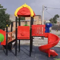 سرسره دوقلو تاب دوقلو نیمکت|اسباب‌‌بازی|شیراز, شهرک مخابرات|دیوار