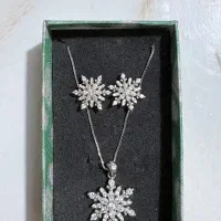 نیم ست نقره دونه برف