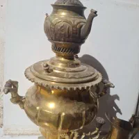 سماور برنجی زغالی