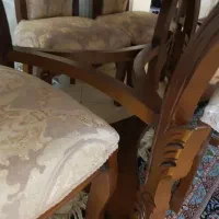 ناهار خوری چوب گردو ۶ نفره  مناسب جهیزیه|میز و صندلی غذاخوری|تهران, شهرک فرهنگیان|دیوار