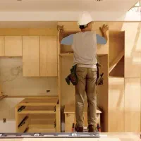خدمات نجاری کابینت کمد دیواری درب چوبی ساخت تعمیر|خدمات پیشه و مهارت|قم, پردیسان|دیوار