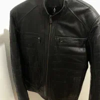کاپشن باربارا مردانه چرم اصلی استفاده نشده