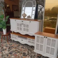 کنسول و میز تیوی مدل حصیری