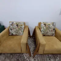 مبلمان هفت نفره  راحتی|مبلمان خانگی و میز عسلی|قنوات, |دیوار