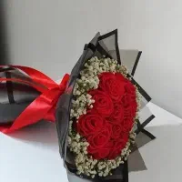 گل روبانی رز،لاله،آفتابگردان،نرگس،دسته پول