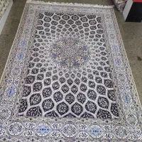 جفت قالیچه شیش لا کرک و ابریشم نایین