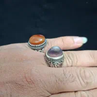 انگشترباباقوری سوسنی دست‌ساز وانگشترعقیق