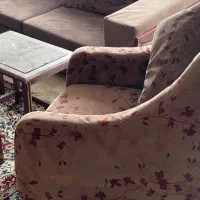 مبل ۷ نفره سالم با میز عسلی|مبلمان خانگی و میز عسلی|گرگان, |دیوار