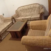 مبلمان ۹ نفره محکم و تمیز با جلو مبلی و عسلی|مبلمان خانگی و میز عسلی|مرودشت, بیست متری بیمارستان|دیوار