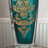 گلدان تک طلا کوب  وکاسه  ،وارداتی دوپوست