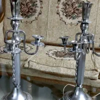 شمع ۲ عدد جا شمعی|صنایع دستی و سایر لوازم تزئینی|گلپایگان, |دیوار