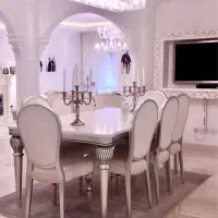 لوستر کریستالی لاینر ده شعله