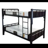 تخت دوطبقه فلزی خوابگاهی کف فنس