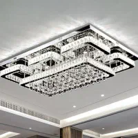 لوستر کهکشانی مدل سقفی ،تمام کریستال vs light