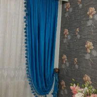 والان پرده مخمل آبی