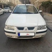 سمند LX ef7 دنده مدل ۹۲ سفید باسیستم صوتی