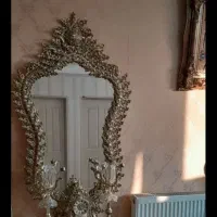 اینه کنسول طرح برنز شیک  قابلمه تابه|بوفه، ویترین، کنسول|قطور, |دیوار