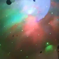 اسپیکر و رقص نور فضا نورد