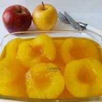 کمپوت سیب زعفرانی خونگی بسیار خوشمزه 1کیلوگرم