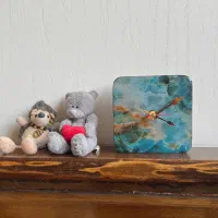 ساعت رزینی آبی فیروزه‌ای|ساعت دیواری و تزئینی|تهران, اکباتان|دیوار