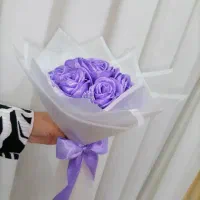 دسته گل های روبانی هفت شاخه ای|گل مصنوعی|برازجان, |دیوار
