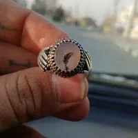 انگشتر شجر ، فیروزه ، توپاز ، عقیق