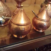 ظروف مسی  برنجی دکوری کلککسیونی ومینیاتوری ودستساز|کلکسیون اشیاء عتیقه|زنجان, |دیوار