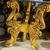 مبلمان سلطنتی ۹ نفره ورق طلا با نهارخوری ۸ نفره|مبلمان خانگی و میز عسلی|تهران, مهران|دیوار