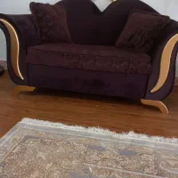 مبل راحتی تمیز سالم بامیز عسلی