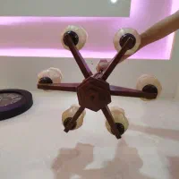 دو عدد لوستر چوبی سلطنتی|لوستر و چراغ آویز|رشت, کوی حسینی|دیوار