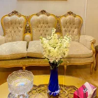 مبلمان سلطنتی  شیک ۱۱ نفره با جلومبلی و عسلی|مبلمان خانگی و میز عسلی|رشت, گلسار|دیوار