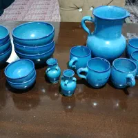 پارچ و لیوان سفالی