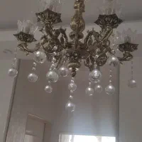 لوستر۶ شاخه برنز|لوستر و چراغ آویز|زنجان, |دیوار
