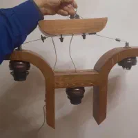 لوستر چوبی ضخیم|لوستر و چراغ آویز|تهران, امامت|دیوار