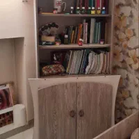 کتابخانه، میز تحریر، میز ارایش، صندلی، تخت|تخت و سرویس خواب|اصفهان, عسگریه|دیوار